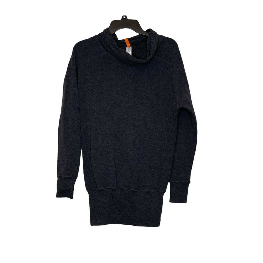 Lucy Activewear Womens Cowl Neck Sweatshirt‎ Size Small Petite Gray Athleisure